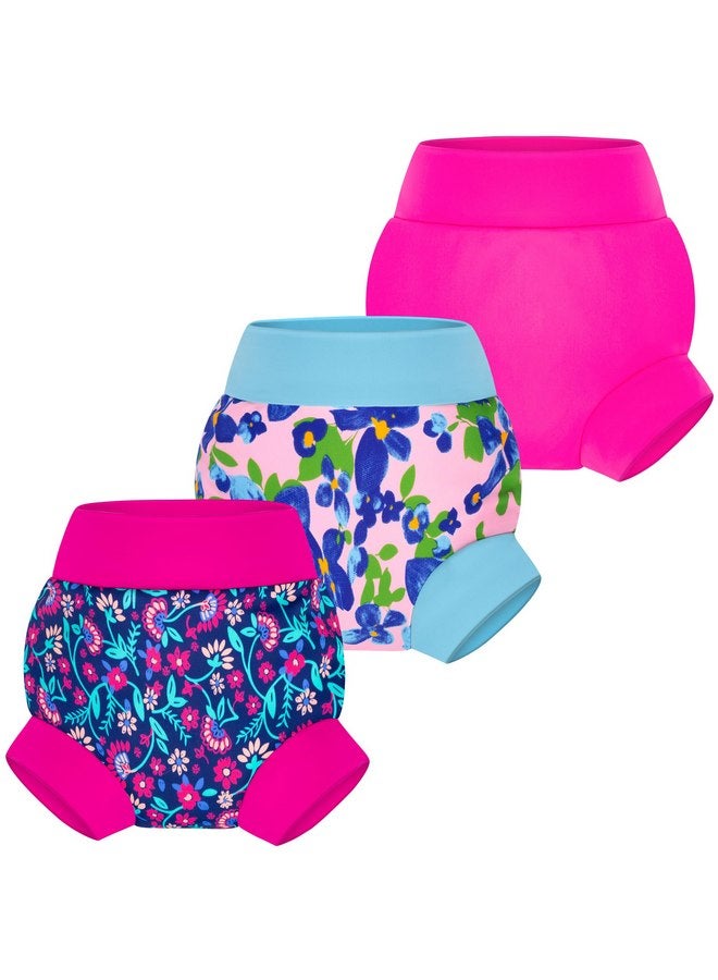 BIG ELEPHANT BIG ELEPHANT Reusable Baby Swim Diapers 3pcs- Adjustable, Easy-Wash Swimming Diaper - Soft, Breathable, Waterproof Swim Wear for Boys, 5T - Image 1