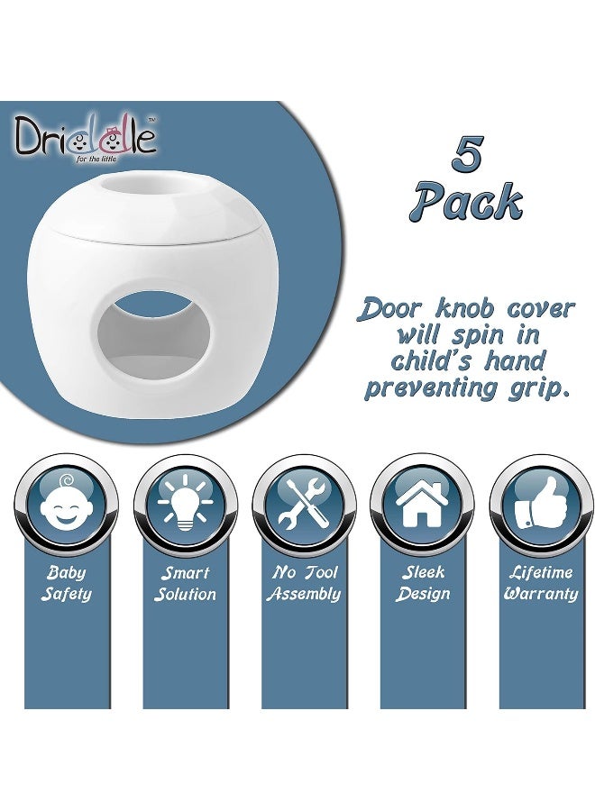 Driddle Door knob Baby Safety Cover - 5 Pack - Image 3