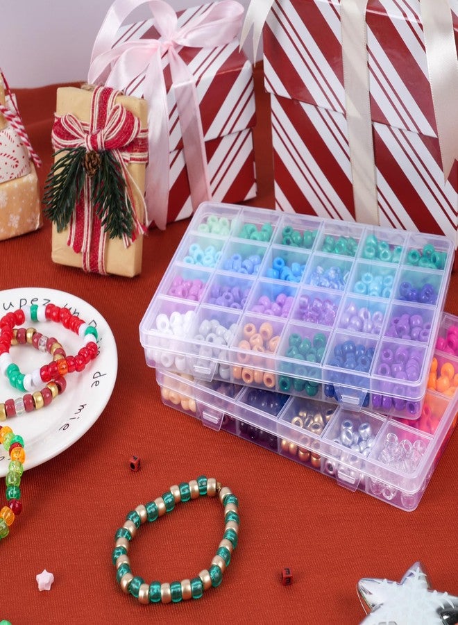 QUEFE 1900pcs,48 Colors, Pony Beads Bracelet Making Kit, Rainbow Kandi Beads Friendship Bracelet Kit, Letter Beads For Jewelry Making with Elastic Strings for Bracelet Necklace Making, Craft Gifts Set - Image 5