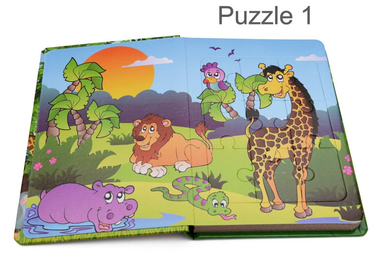 STORE 2508 Store2508® Zoo Puzzle Book with 6 Jigsaw Puzzles for Young Kids - Image 3