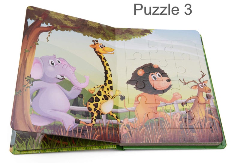 STORE 2508 Store2508® Zoo Puzzle Book with 6 Jigsaw Puzzles for Young Kids - Image 5