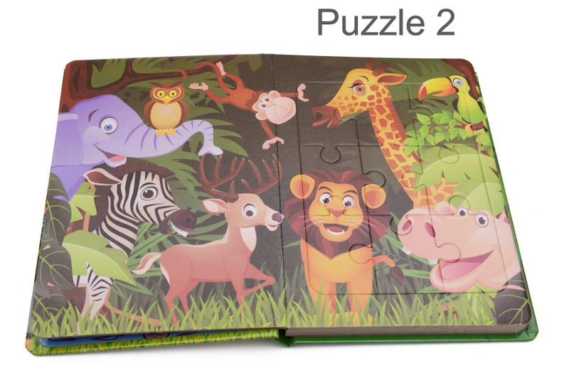 STORE 2508 Store2508® Zoo Puzzle Book with 6 Jigsaw Puzzles for Young Kids - Image 4