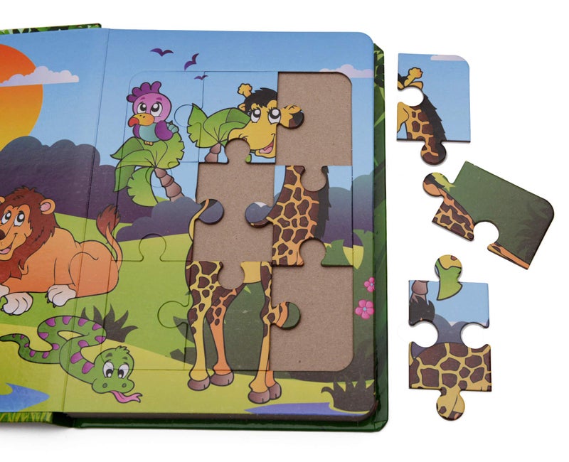 STORE 2508 Store2508® Zoo Puzzle Book with 6 Jigsaw Puzzles for Young Kids - Image 2
