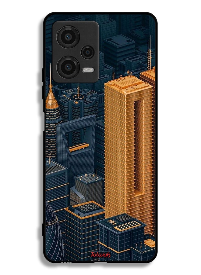 Tolwak Xiaomi Poco X5 Protective Case Cover Buildings Art - Image 2