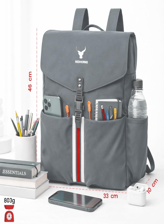 REDHORNS 24L Water-Resistant Travel & Office Backpack with Laptop Sleeve Unisex Daypack for School, College, Office, Hiking & Daily Commute - Image 2
