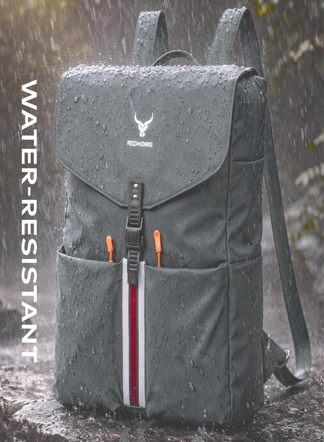 REDHORNS 24L Water-Resistant Travel & Office Backpack with Laptop Sleeve Unisex Daypack for School, College, Office, Hiking & Daily Commute - Image 3