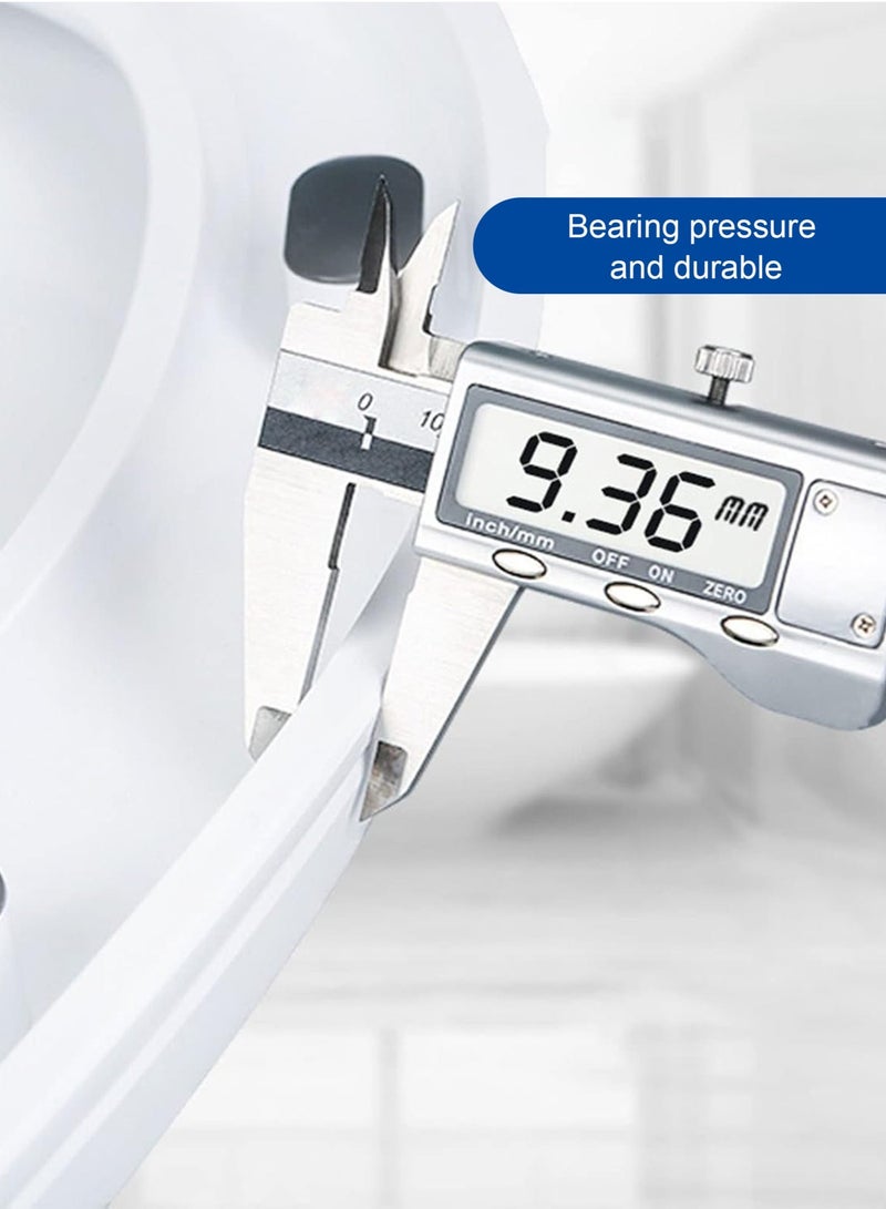 HomarKet Toilet Seat Cover U Shaped, Slow Close Toilet Seat Cover, Quick-Release Hinges with Grip-Tight Bumpers, Removable that will Never Loosen U Shaped Toilet Seat Lid - Image 4