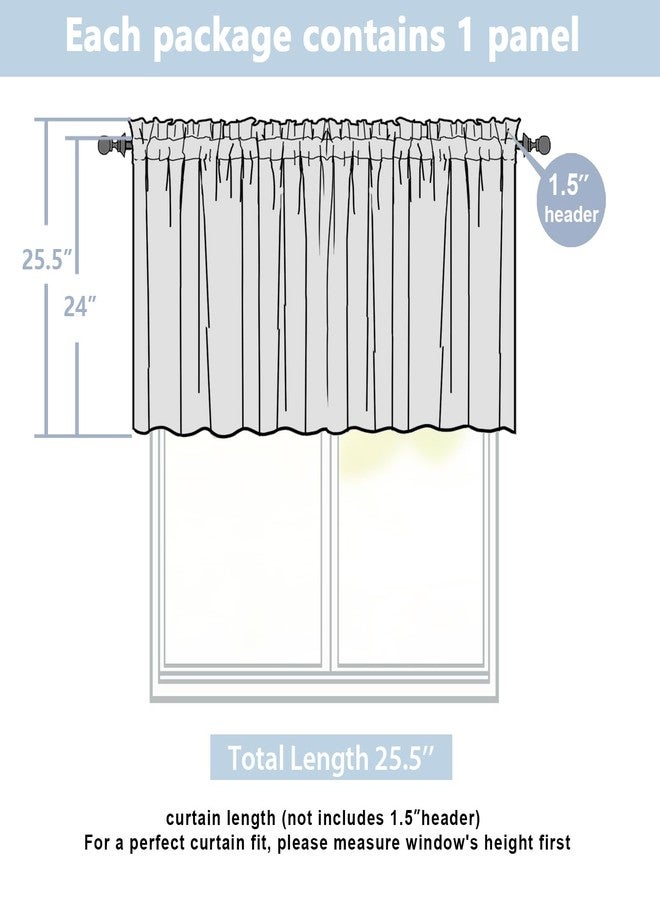 Lecloud Natural Kitchen Curtains 24 Inch Length, Light Filtering Faux Linen Textured Soft Tier, Short Airy Window Drapes with Rod Pocketss for Bathroom Basement Farmhouse, 60" W x 24" L 1 Panel - Image 3