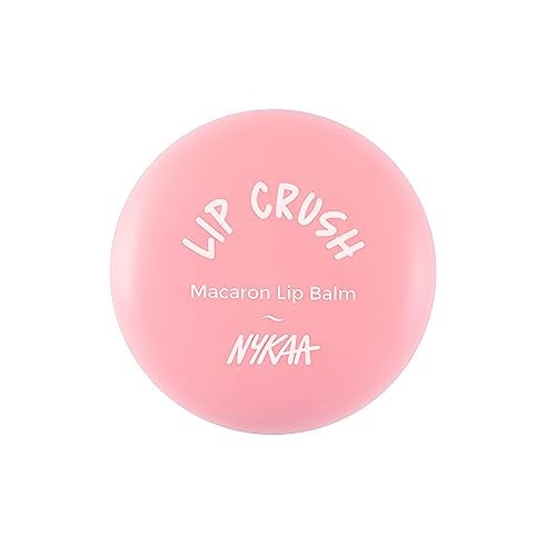 Nykaa Cosmetics Lip Crush Macaron Lip Balm Lip Butter with Shea Butter and Sweet Almond Oil Nourishing and Healthy Lips 06 Strawberry 028 oz - Image 1
