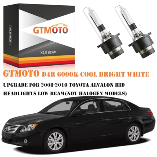 GTMOTO D4R Xenon Bulbs for 2008 2009 2010 Toyota Avalon HID Headlights Low Beam, 6000K Cool Bright White Direct Replacement 35W OE 4300K Dim Light, 2-Pack - Image 2