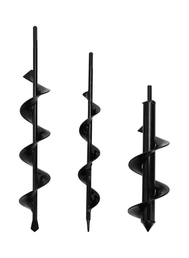 NIBEMINENT Household Professional Garden Auger Spiral Drill Bit Black  - Image 5