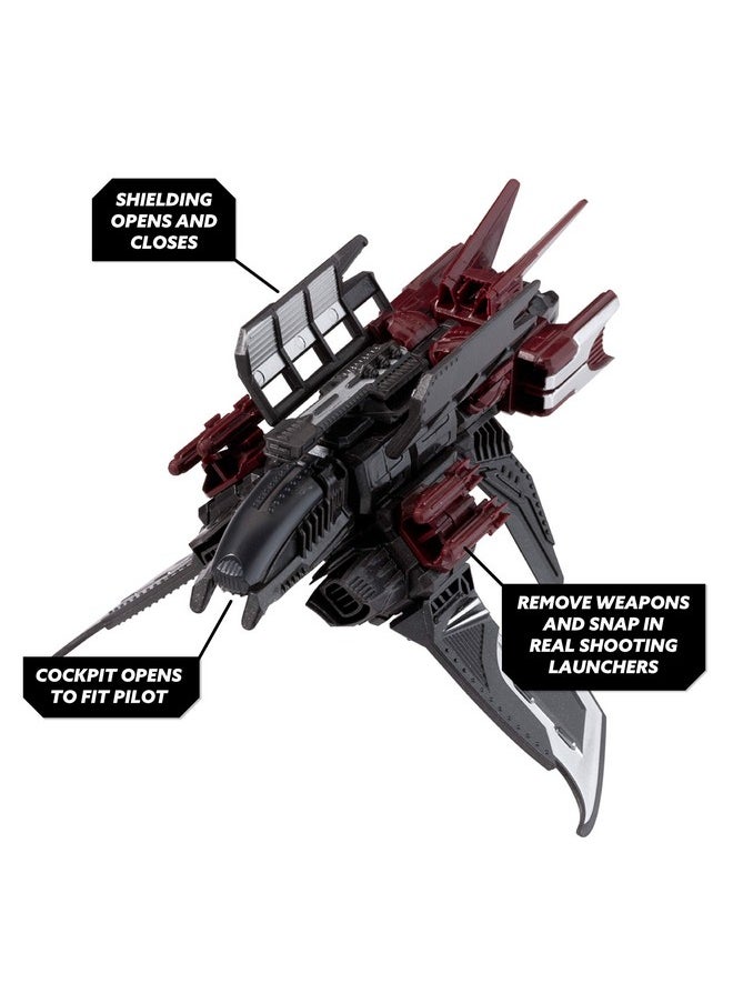 SNAP SHIPS Snap Ships - Locust K.L.A.W. Stealth Craft - Construction Toy for Custom Building and Battle Play - Ages 8+  - Image 4
