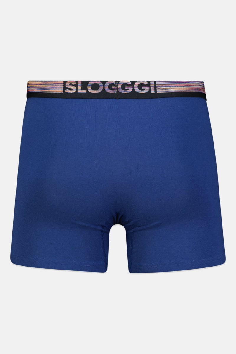 sloggi Men 2 Pieces Brand Logo Boxer Brief, Multicolor - Image 3