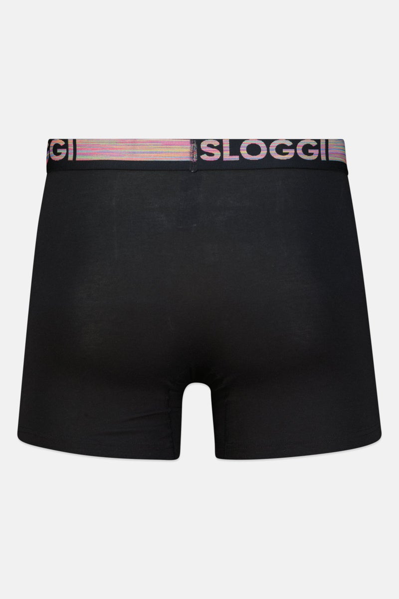 sloggi Men 2 Pieces Brand Logo Boxer Brief, Multicolor - Image 5