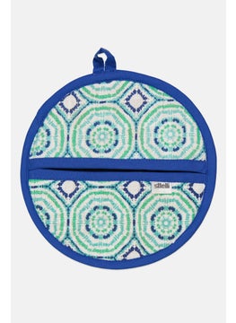 Aztec Pattern Hypnotic Pot Holder, Blue/Green Combo - pzsku/ZE87BCD129860CCB6BC83Z/45/_/1726150871/4bb6d4b7-fd88-4f76-b0fc-cc718cce83ce