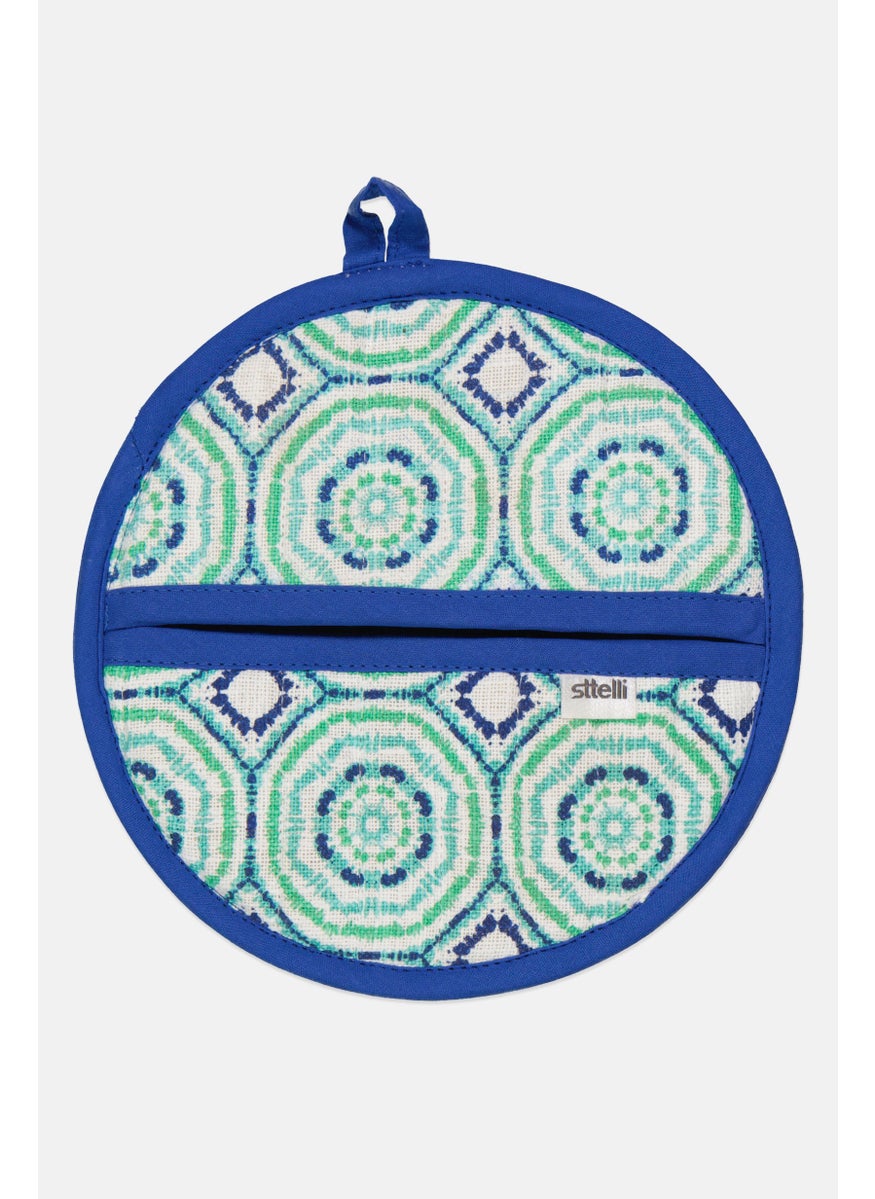 Aztec Pattern Hypnotic Pot Holder, Blue/Green Combo - pzsku/ZE87BCD129860CCB6BC83Z/45/_/1726150871/4bb6d4b7-fd88-4f76-b0fc-cc718cce83ce