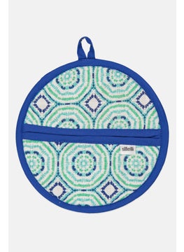 Aztec Pattern Hypnotic Pot Holder, Blue/Green Combo - pzsku/ZE87BCD129860CCB6BC83Z/45/_/1726150873/3805ddc7-5cab-49b7-9aea-14f50d3329e7