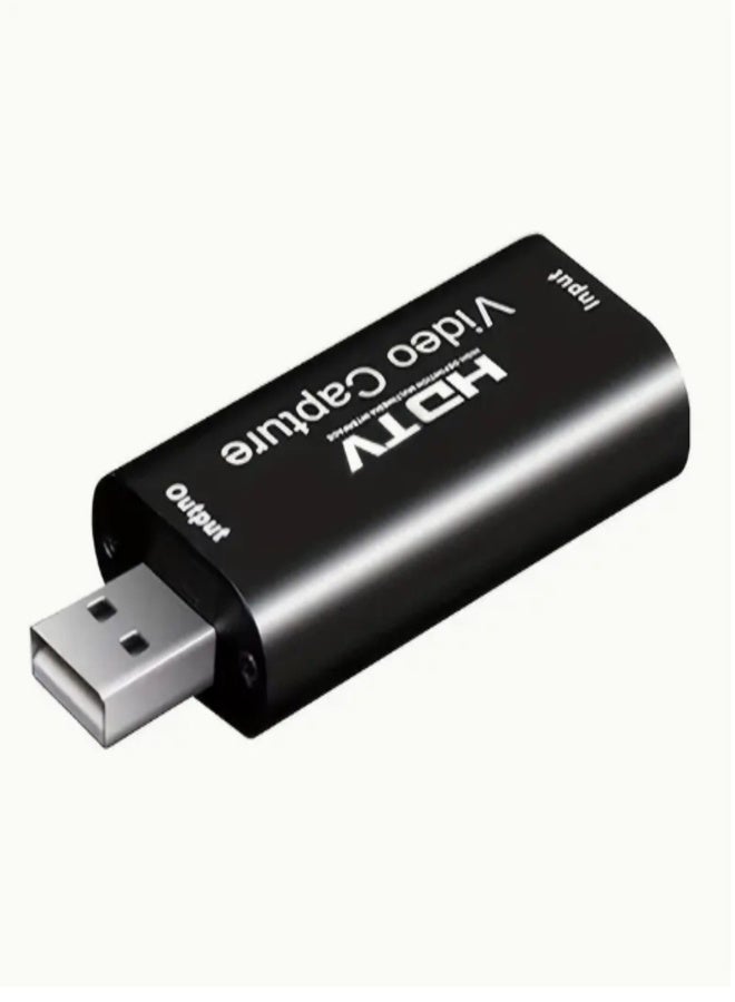 بطاقة تسجيل فيديو عالية الدقة، من USB 2.0 إلى HDMI 1080P 30Hz، متوافقة مع الحاسوب الشخصي، PS4، Xbox، Nintendo Switch، جهاز تسجيل الفيديو - Image 2