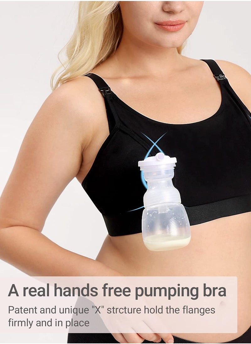 Momcozy - Hands Free Pumping Bra, Adjustable Breast-Pump Holding and Nursing Bra - Image 1