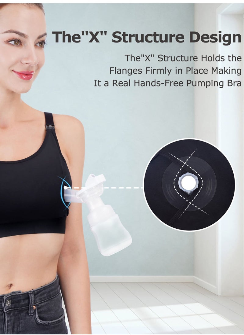 Momcozy - Hands Free Pumping Bra, Adjustable Breast-Pump Holding and Nursing Bra - Image 1