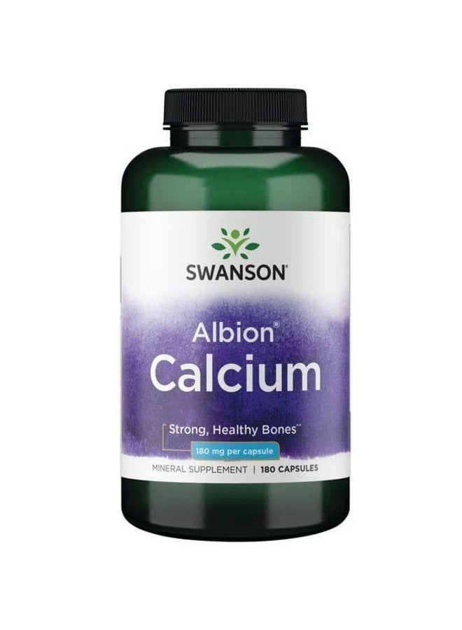 Swanson ULT Albion Calcium 180 MG 180 CAPS - Image 4