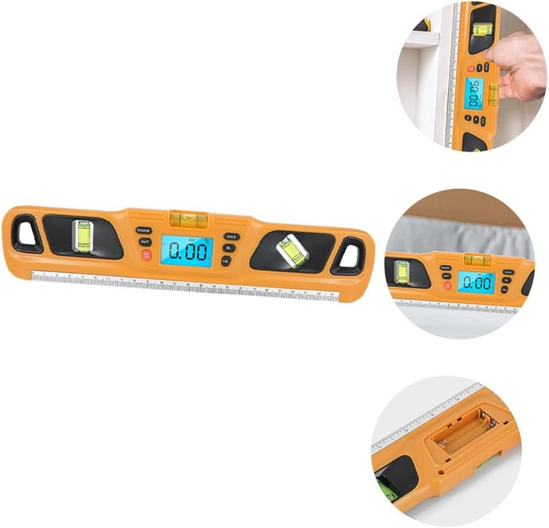 Backlit Bubble Level Ruler With Voice Prompt Anti Drop Design For Wall Decoration - Image 3