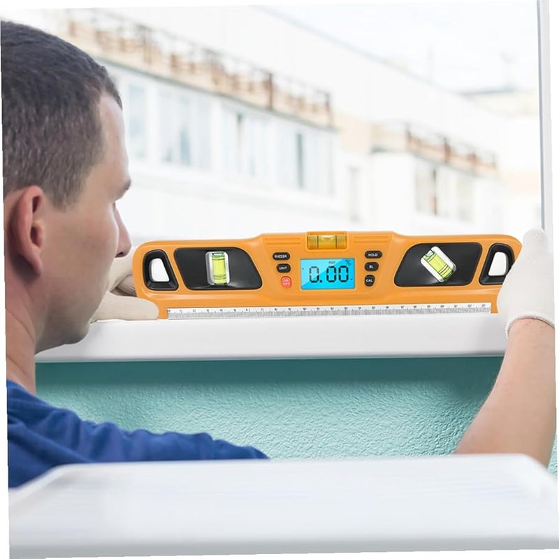 Backlit Bubble Level Ruler With Voice Prompt Anti Drop Design For Wall Decoration - Image 4