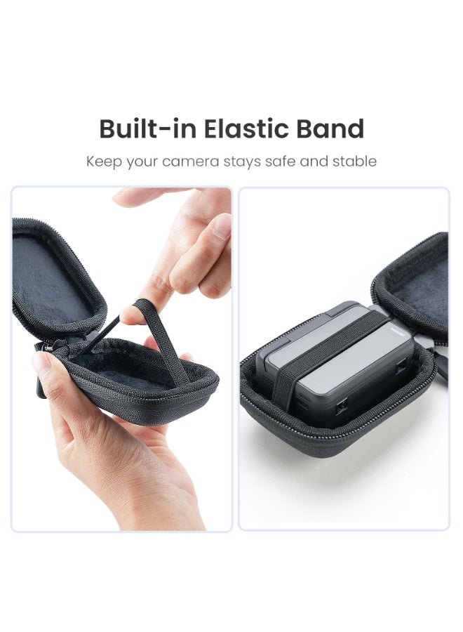 aMagisn حقيبة تخزين من aMagisn لكاميرا Insta360 GO Ultra – حقيبة حماية مبطنة بالمخمل متوافقة مع الغطاء السيليكوني أو القفص - Image 5
