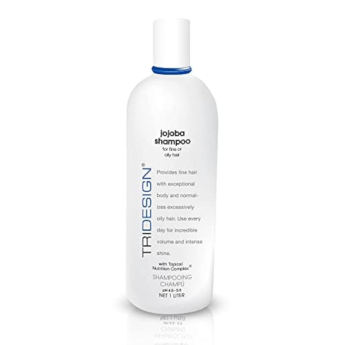 TRIDESIGN Moisturizing Shampoo – Anti-Thinning, Growth & Thickening with Jojoba, Panthenol, Collagen, & Henna for Dry, Fine, Oily Hair – 32 oz - Image 1
