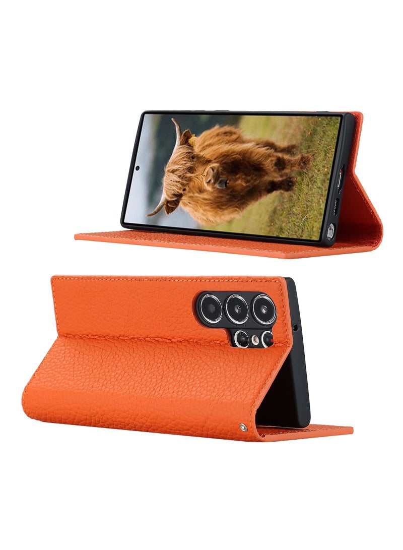 Suteni Flip Cover Card Slots Leather Phone Case for Samsung  - Image 2