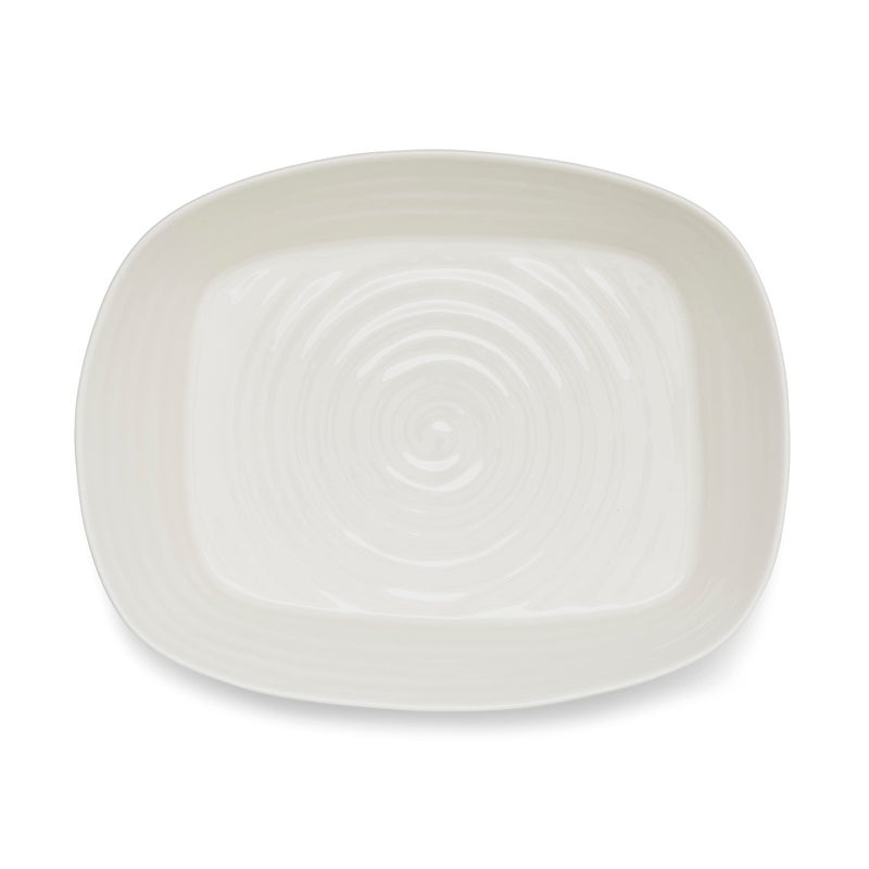 Portmeirion Sophie Conran Rectangular Roasting Dish, White Fine Porcelain Bakeware - 11.5 x 9.5 Inch Oven to Table Casserole Pan, Freezer to Oven Safe, Dishwasher & Microwave Use - Image 4