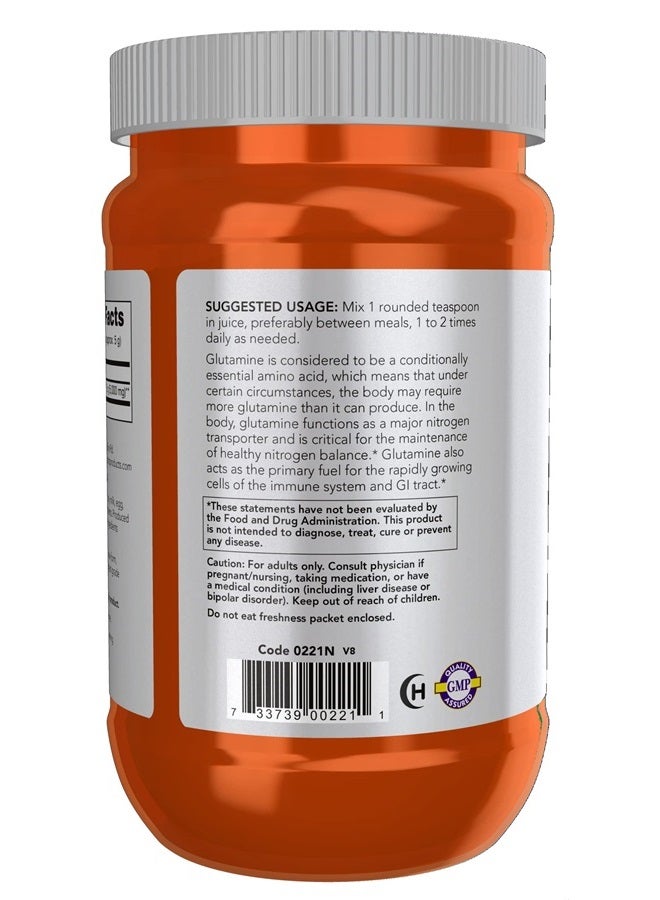 now Sports Nutrition, L-Glutamine Pure Powder, Nitrogen Transporter*, Amino Acid, 1-Pound - Image 3