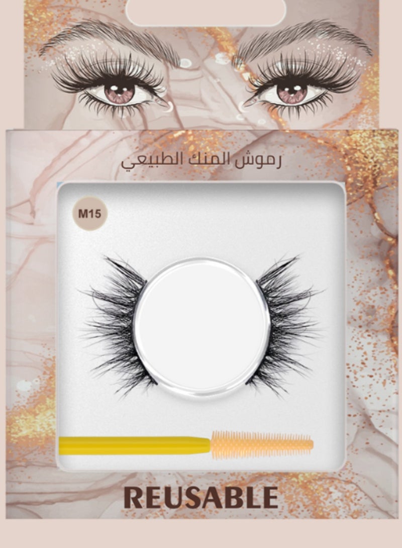 كايا رموش المنك الطبيعية من شعر المنك السيبيري، رموش طويلة الأمد ذات جودة عالية، قابلة للاستخدام المتعدد شكل 15 - Image 1