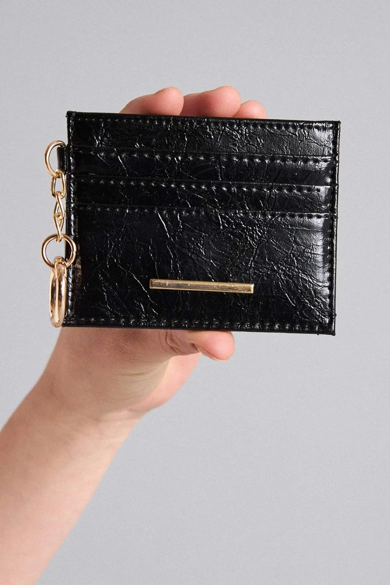 Woman Faux Leather Business Card Wallet