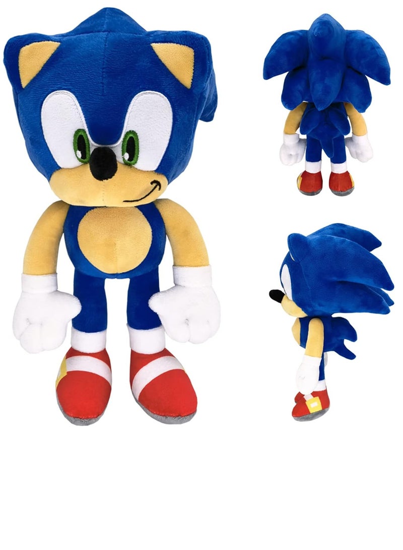 12" Sonic The Hedgehog Plush Toy Classic Sonic Figure Doll Plush Stuffed Animals Toys Gift for Boys Girls Movie Fans Blue - Image 1