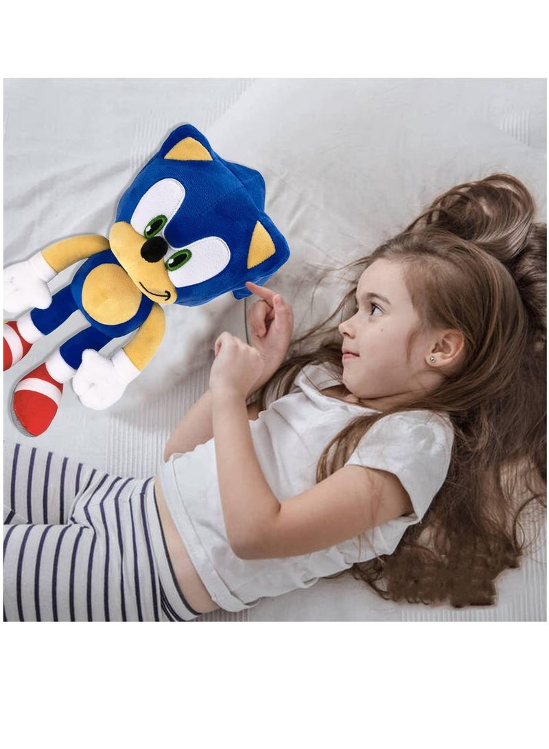12" Sonic The Hedgehog Plush Toy Classic Sonic Figure Doll Plush Stuffed Animals Toys Gift for Boys Girls Movie Fans Blue - Image 4