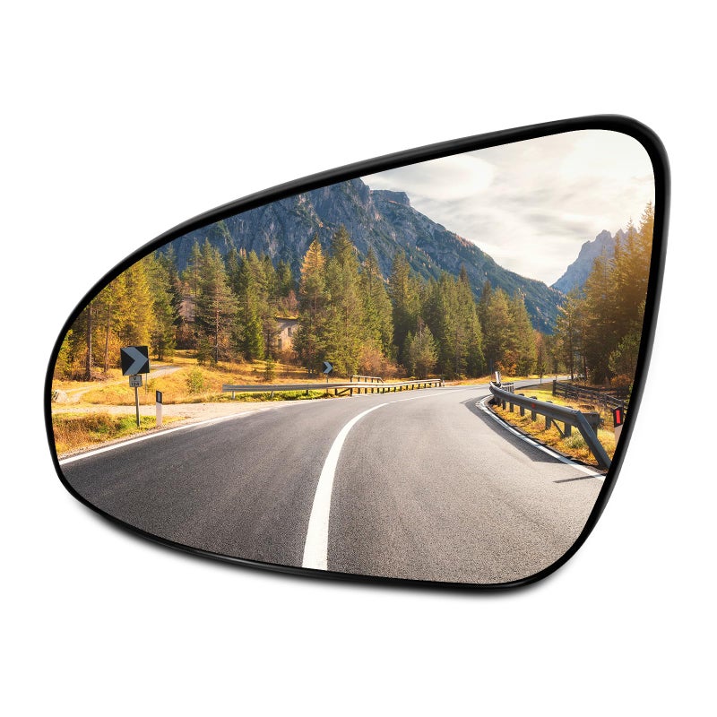 SCITOO Replacement Mirror Glass Driver Side Fit Compatible with 20122016 for Toyota Camry 20142016 for Toyota Corolla 20122017 for Toyota Yaris Heated Chrome