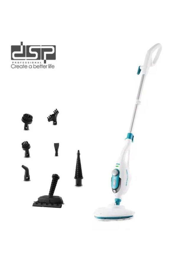 DSP 10-in-1 Multi-Purpose Steam Mop for Cleaning Floors, Tiles, Glass, and Around Sinks with Adjustable Steam Control / High Power 1500W/350ml(KD2071) - Image 4