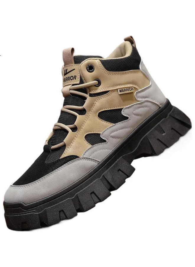 Pull Back Hulu Men'S Martin Boots Autumn And Winter American Retro Casual Work Hiking Boots Men Brown/Gray/Black Size 39 - Image 1