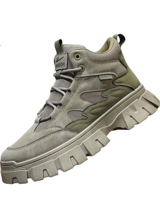 Pull Back Hulu Men'S Martin Boots Autumn And Winter American Retro Casual Work Hiking Boots Men Brown/Gray/Black Size 39 - Image 2