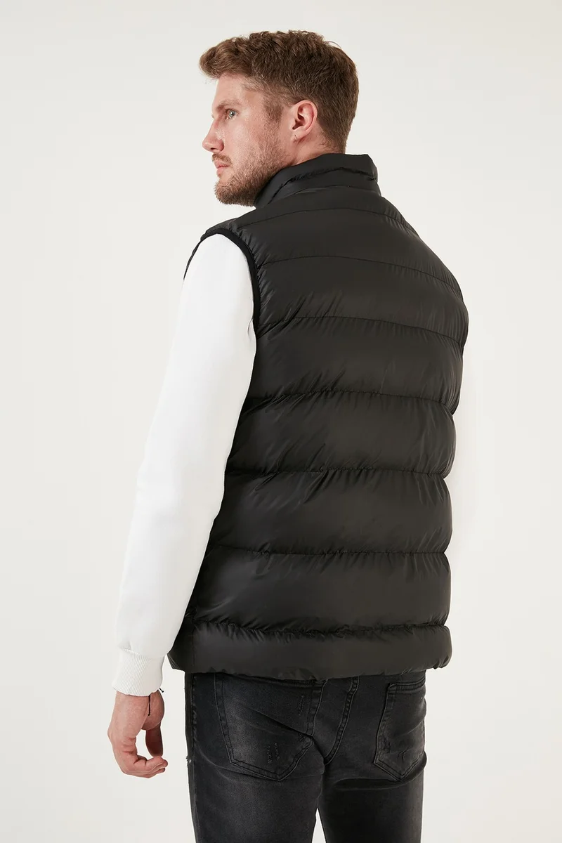 بوراتي Slim Fit Water and Wind Resistant Stand Collar Inflatable Vest Men's Vest 649008
