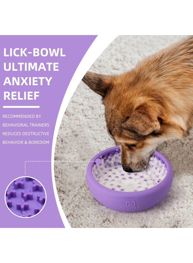 Bestalk Dog Lick Bowl Purple-L - Image 2