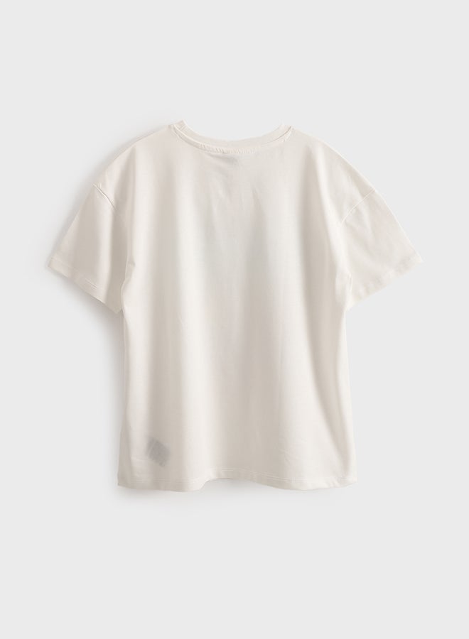 ال سي وايكيكي تيشيرت بناتي مطبوع - Image 2