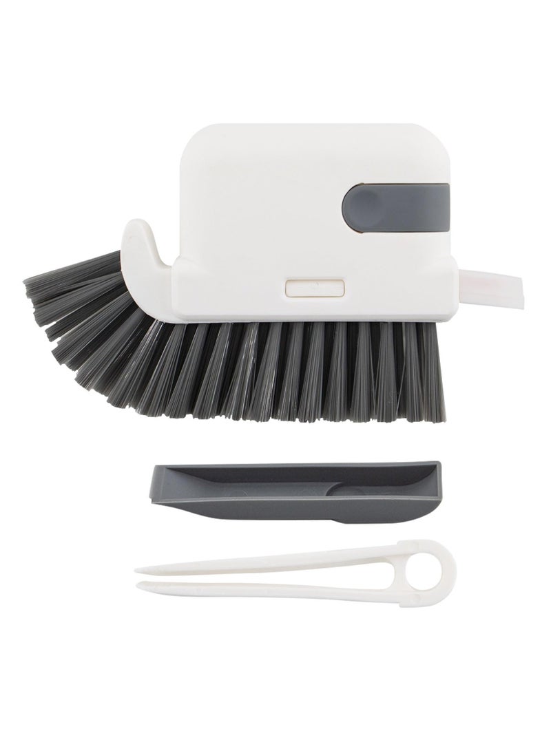 Excefore Crevice Cleaning Brush, 2 Pack 3 in 1 Hand-held Groove Gap Cleaning Brush Tools, Window or Sliding Door Track Cleaner for Window Track, Shower, Kitchen, Sink, Corner, Floor Lines - Image 1