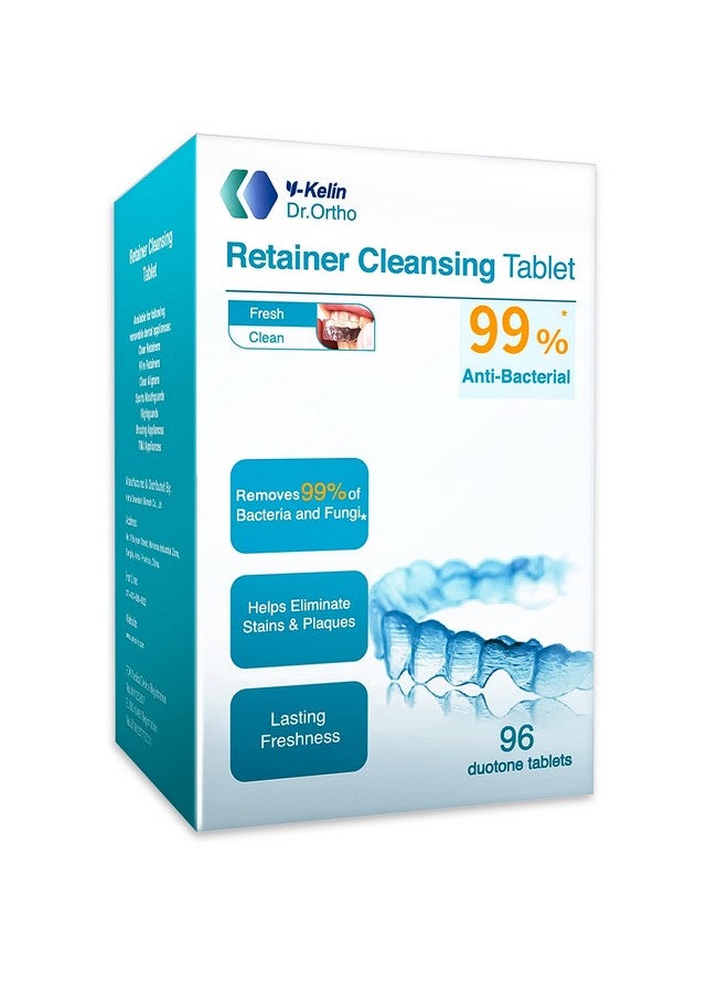 Y-Kelin Retainer Cleaner Tablets Invisalign Cleaner Denture Cleaning Tablets,Remove Stains Away,3 Month Nature Supply - Use for Invisible Clear Aligner,Partials Full Dentures,Night Guard,Mouthguard by Y-Kelin - Image 1