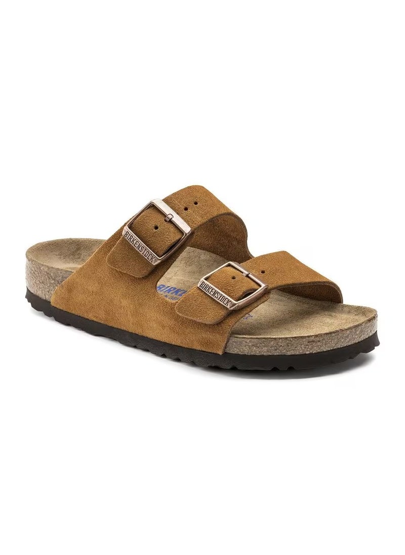 BIRKENSTOCK Arizona Soft Footbed Suede Leather - Mink  - Image 1