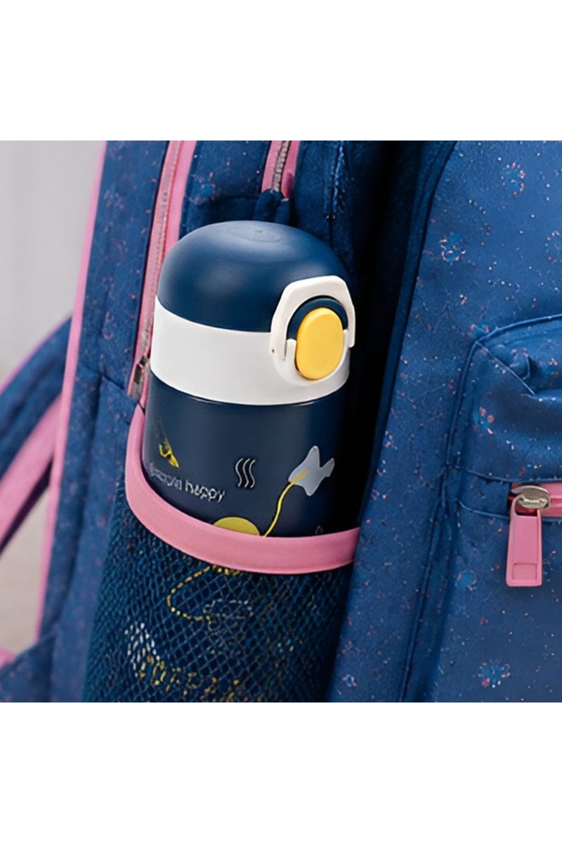 COCOBEE 500Ml Insulated Stainless Steel Water Bottle – Leakproof, Odour-Free, With Soft Grip Handle (Ages 3+) – Blue - Image 4