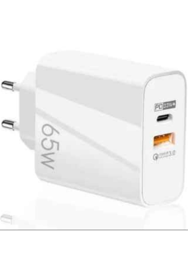 إلترازون 65W Fast Charge Adapter For MacBook Pro Laptop Type C PD Quick Phone Charger For iPhone 13 11 iPad Huawei Samsung - Image 2