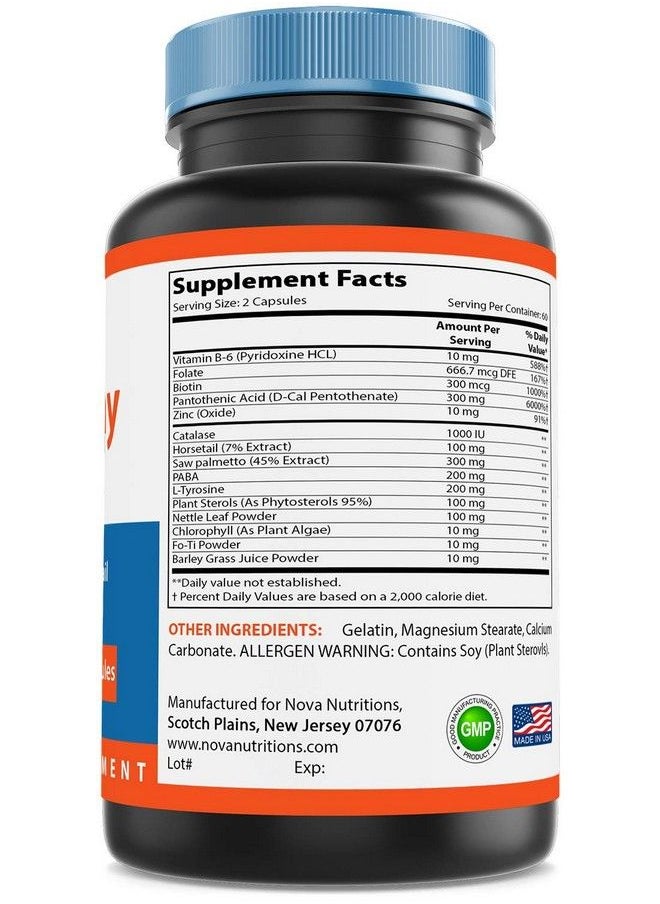 Nova Nutritions - Anti Gray Hair Formula 120 Capsules - Image 1