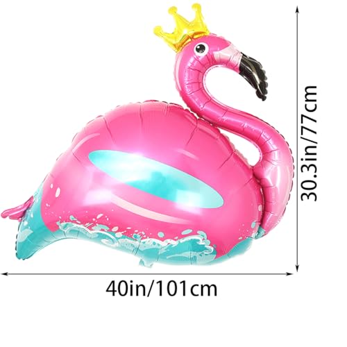 SAMOKA Flamingo Balloons2 PCS 40 Inch Pink Flamingo Foil BalloonsFlamingo Party DecorationsFlamingo Birthday Decorations - Image 5